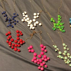 7 small bubble necklaces set